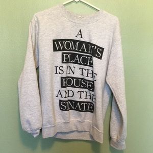 A Womans Place.. crew neck